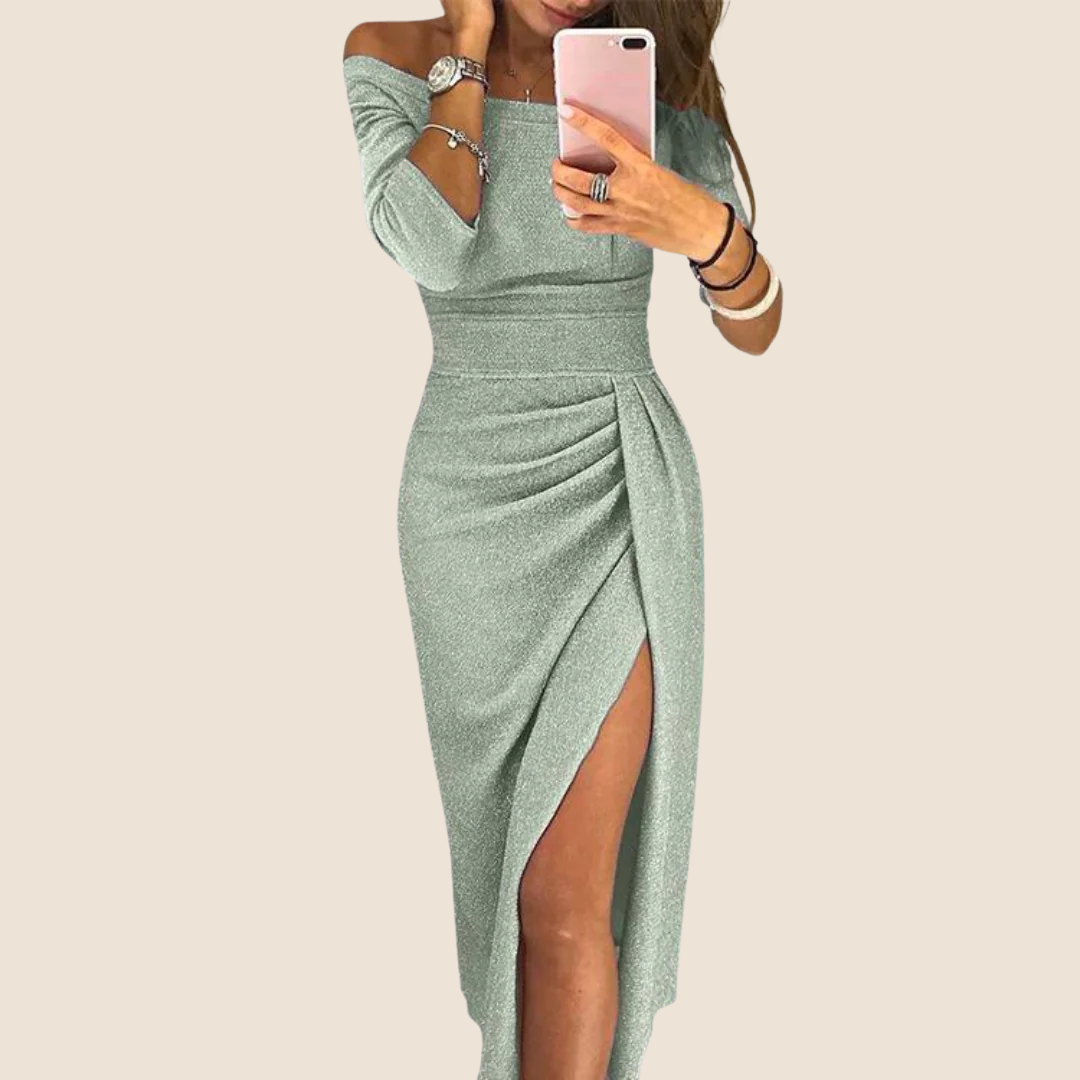Stella | Vestido Maxi con Cuello Halter