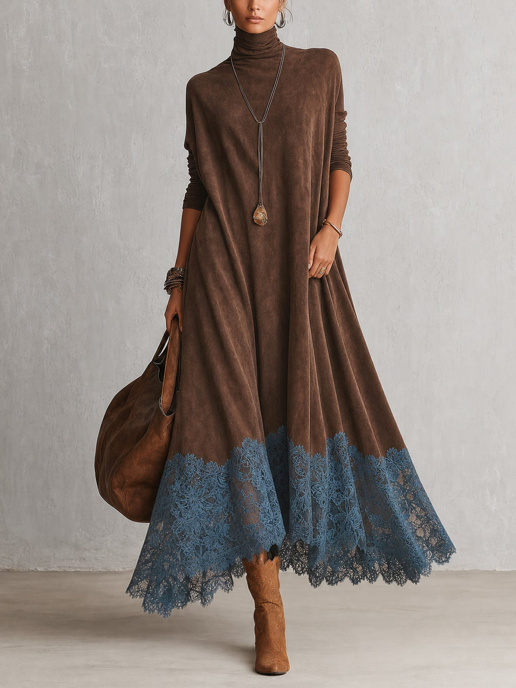 Pilar vestido Marrón