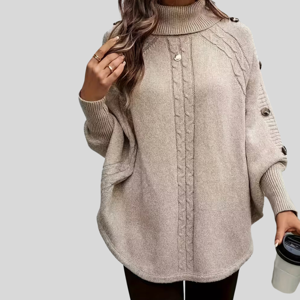 Norelle | Suéter de Cuello Alto y Punto Trenzado
