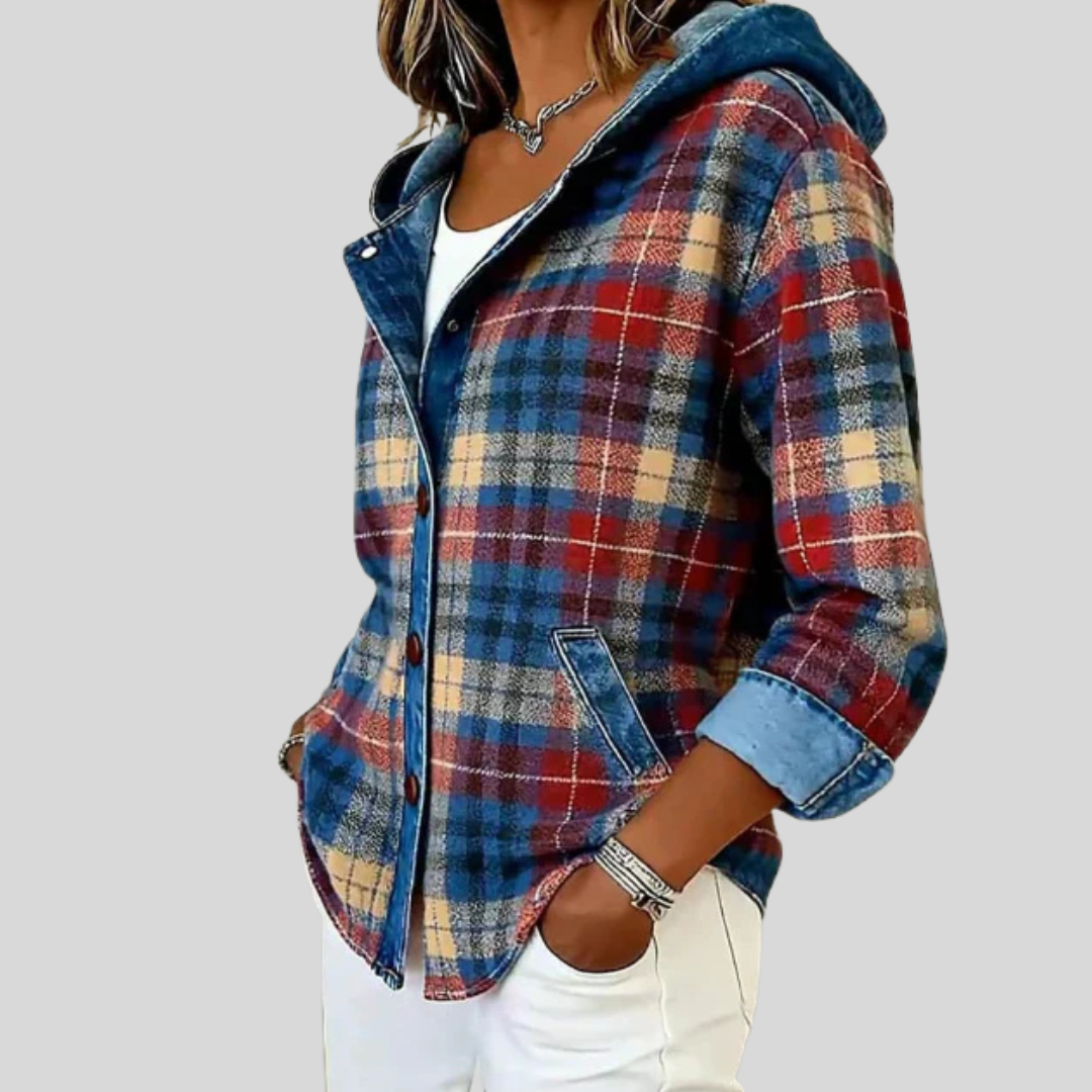 Hildred | Shacket de Cuadros Acolchada