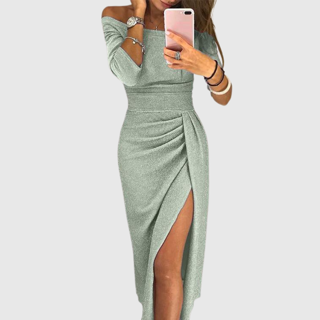 Stella | Vestido Maxi con Cuello Halter
