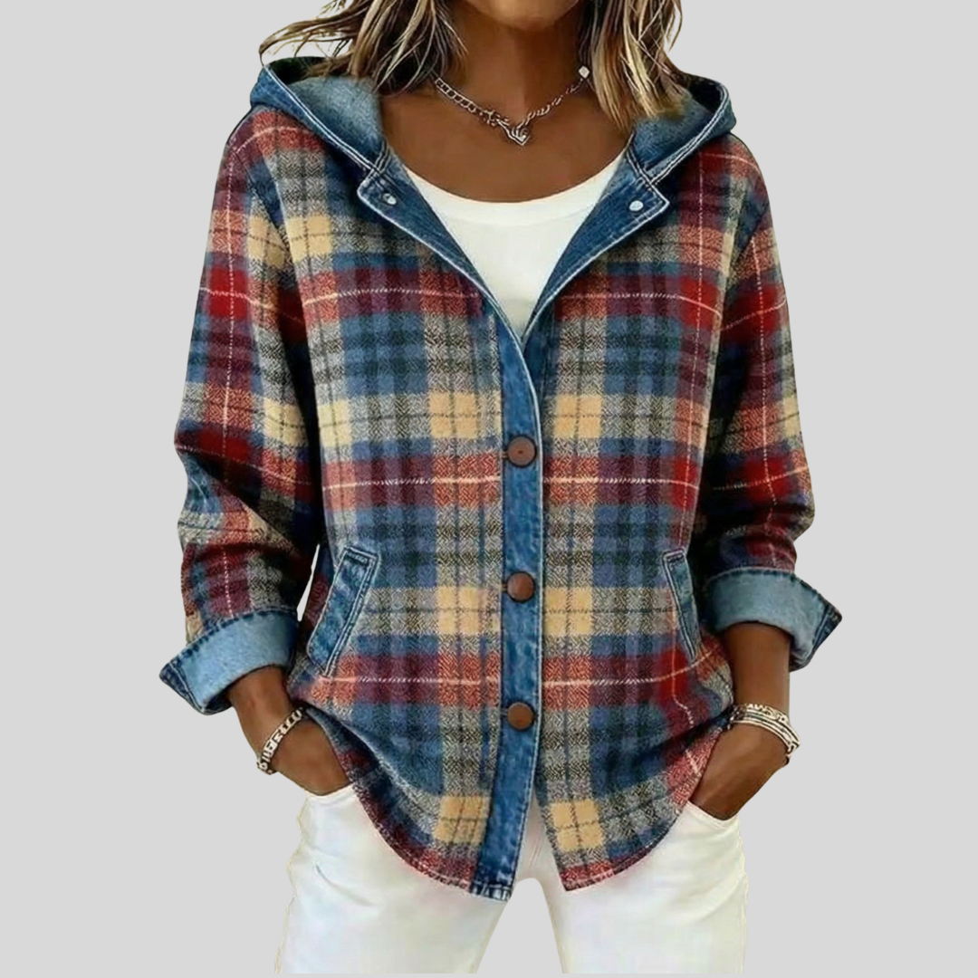 Hildred | Shacket de Cuadros Acolchada
