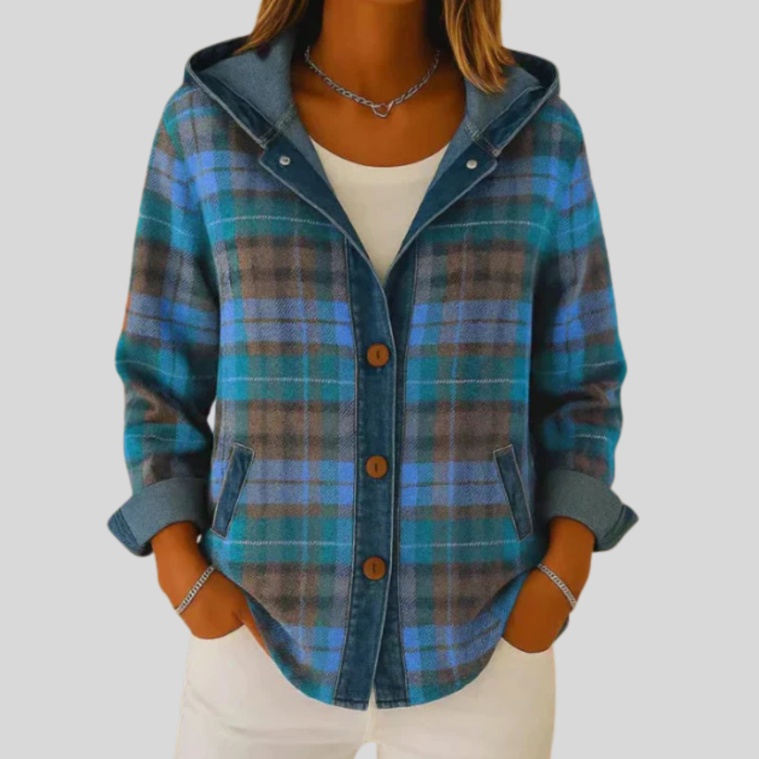 Hildred | Shacket de Cuadros Acolchada