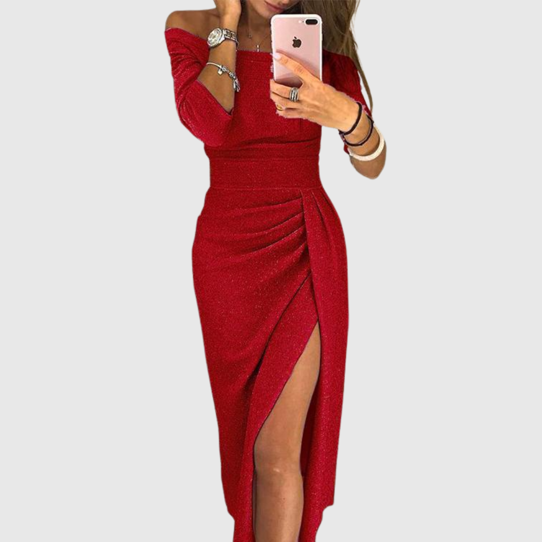 Stella | Vestido Maxi con Cuello Halter