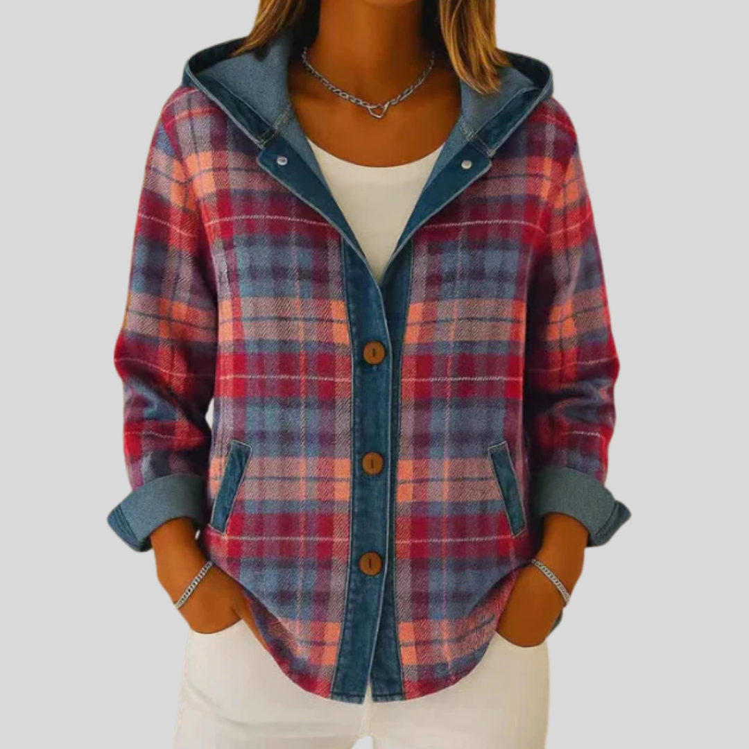 Hildred | Shacket de Cuadros Acolchada