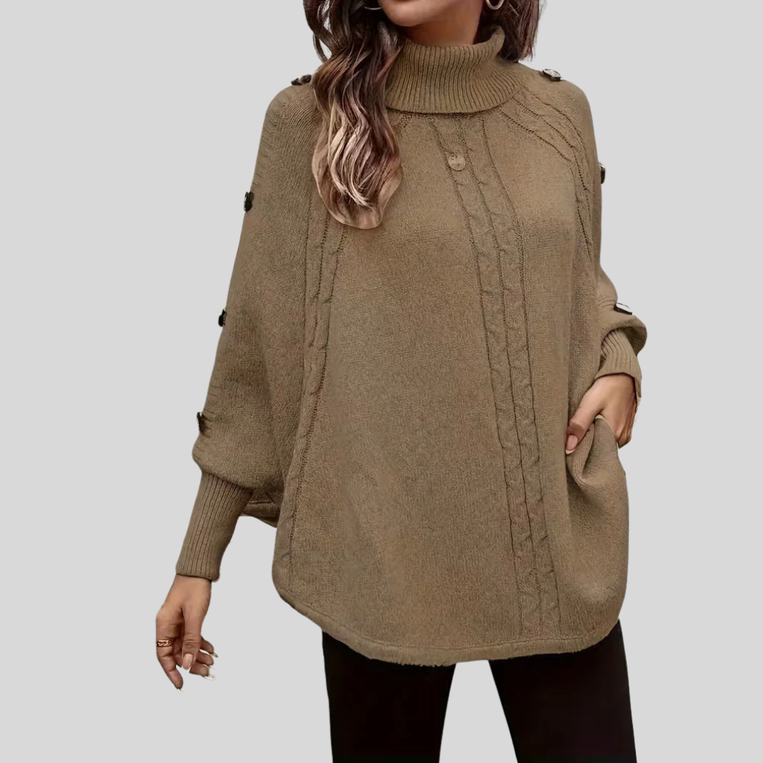 Norelle | Suéter de Cuello Alto y Punto Trenzado