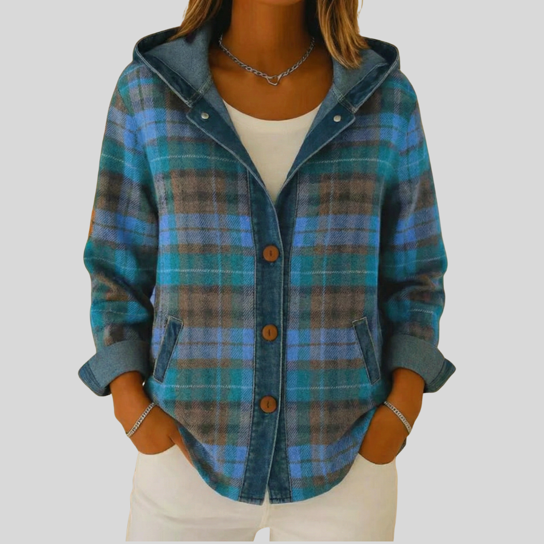 Bevlyn | Shacket de Cuadros Acolchada