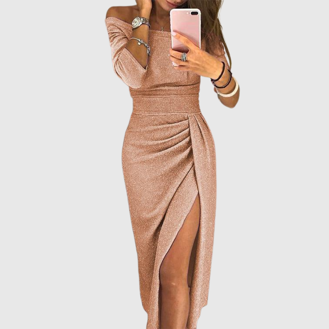 Stella | Vestido Maxi con Cuello Halter