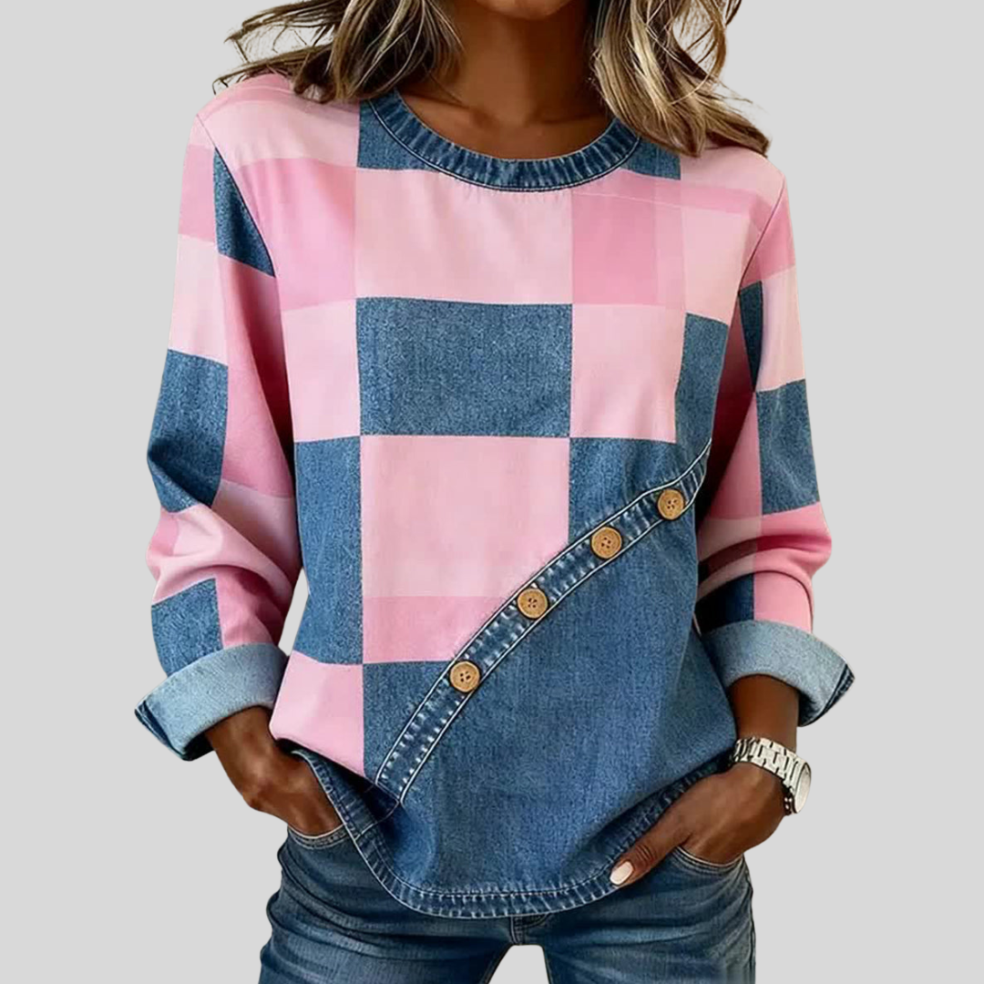 Tindelle | Sudadera de Arte Patchwork