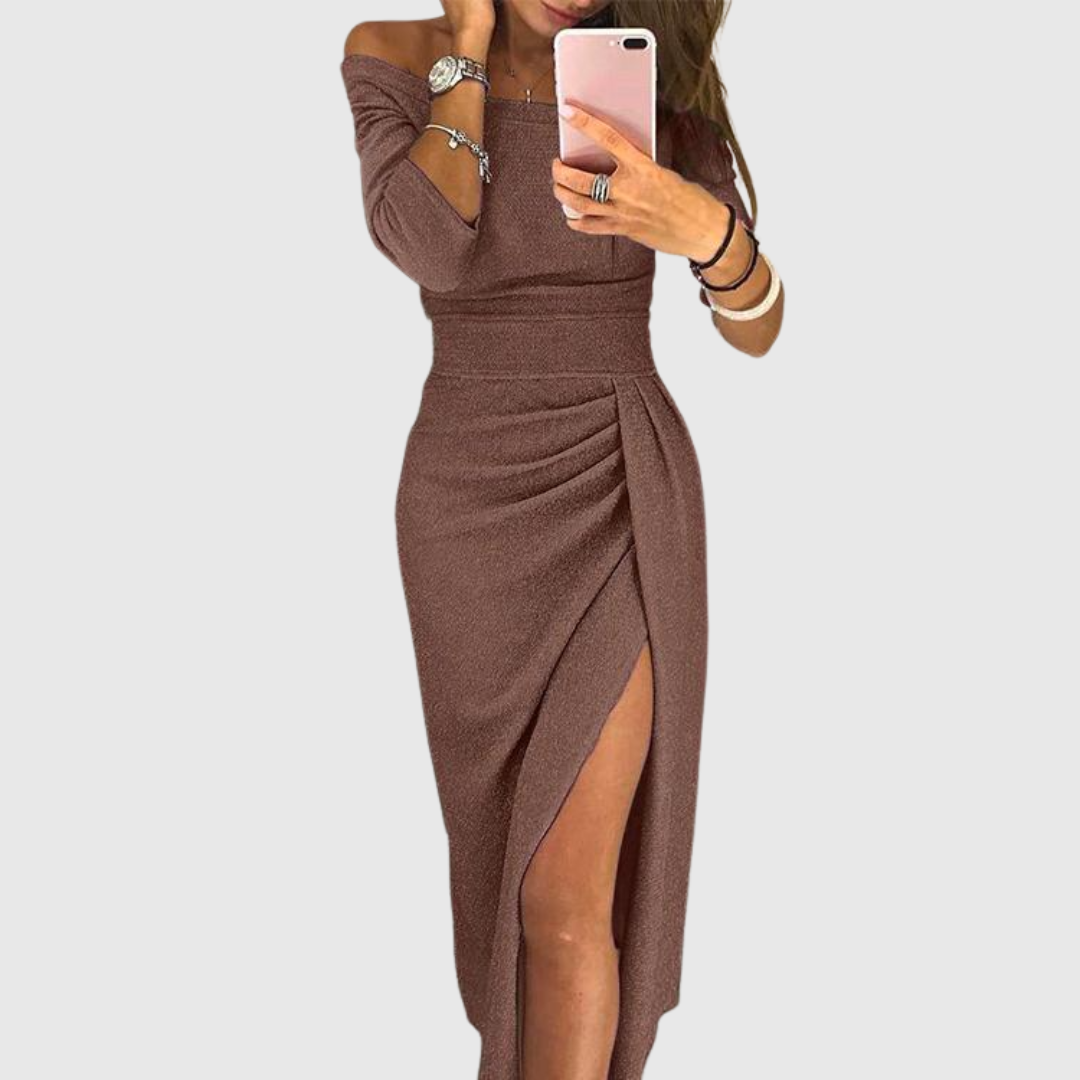 Stella | Vestido Maxi con Cuello Halter
