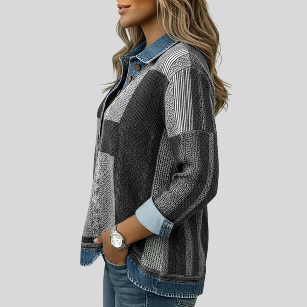 Meridell | Suéter con Estampado de Bloques de Color