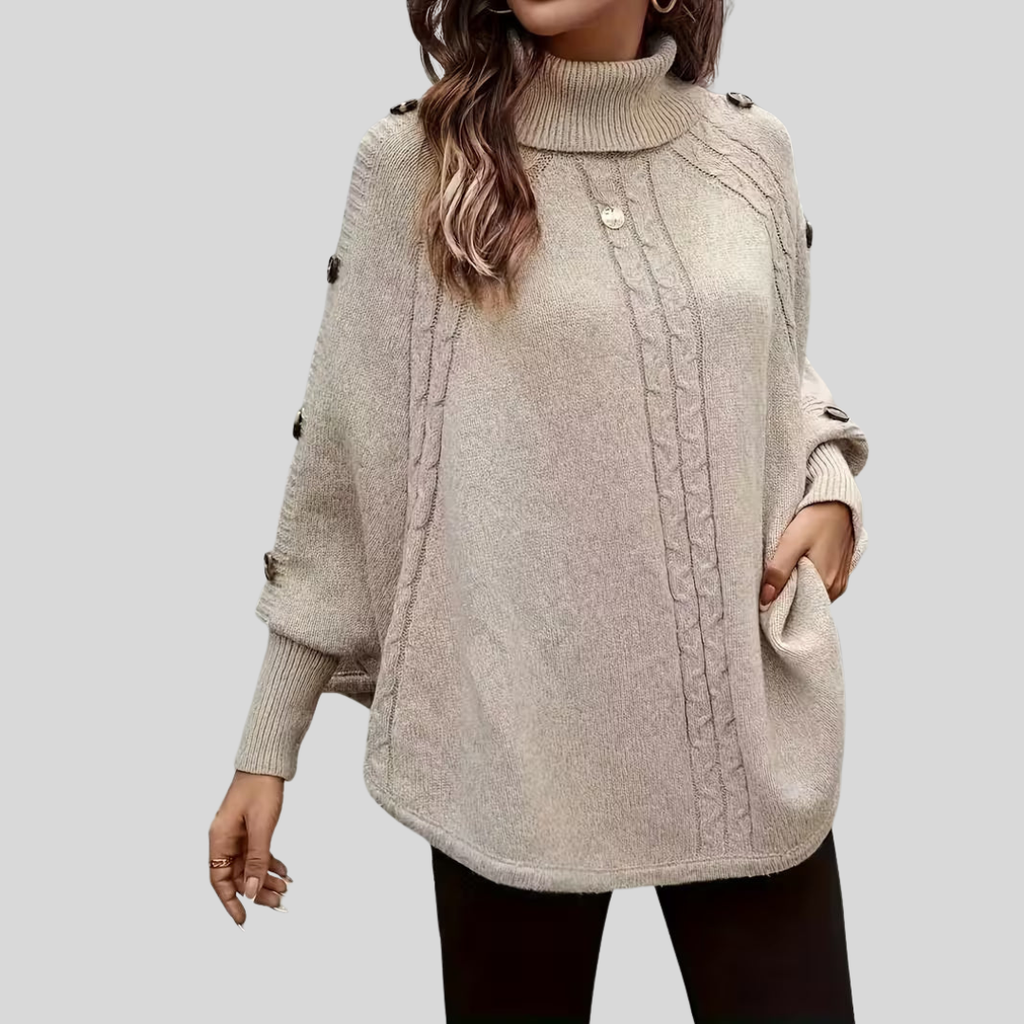 Norelle | Suéter de Cuello Alto y Punto Trenzado