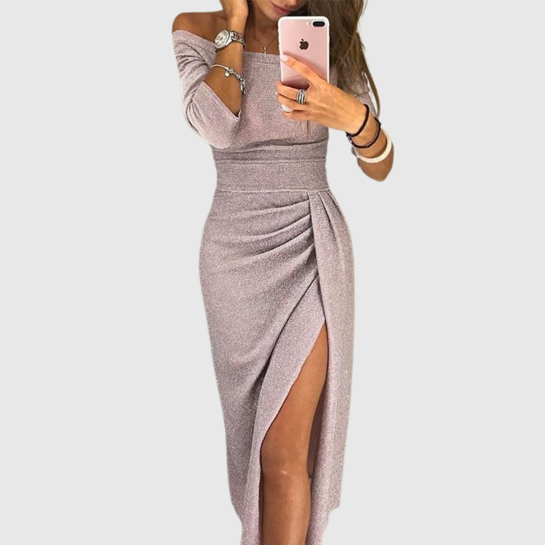 Stella | Vestido Maxi con Cuello Halter