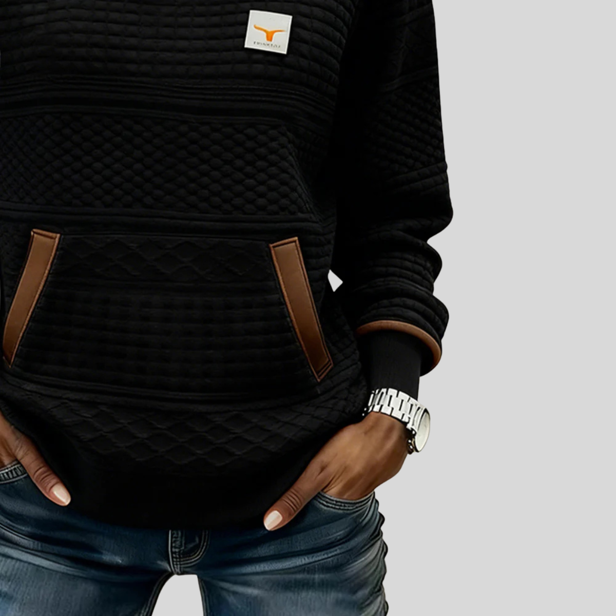 Noelle | Sudadera Cuello Redondo con Bloques de Color