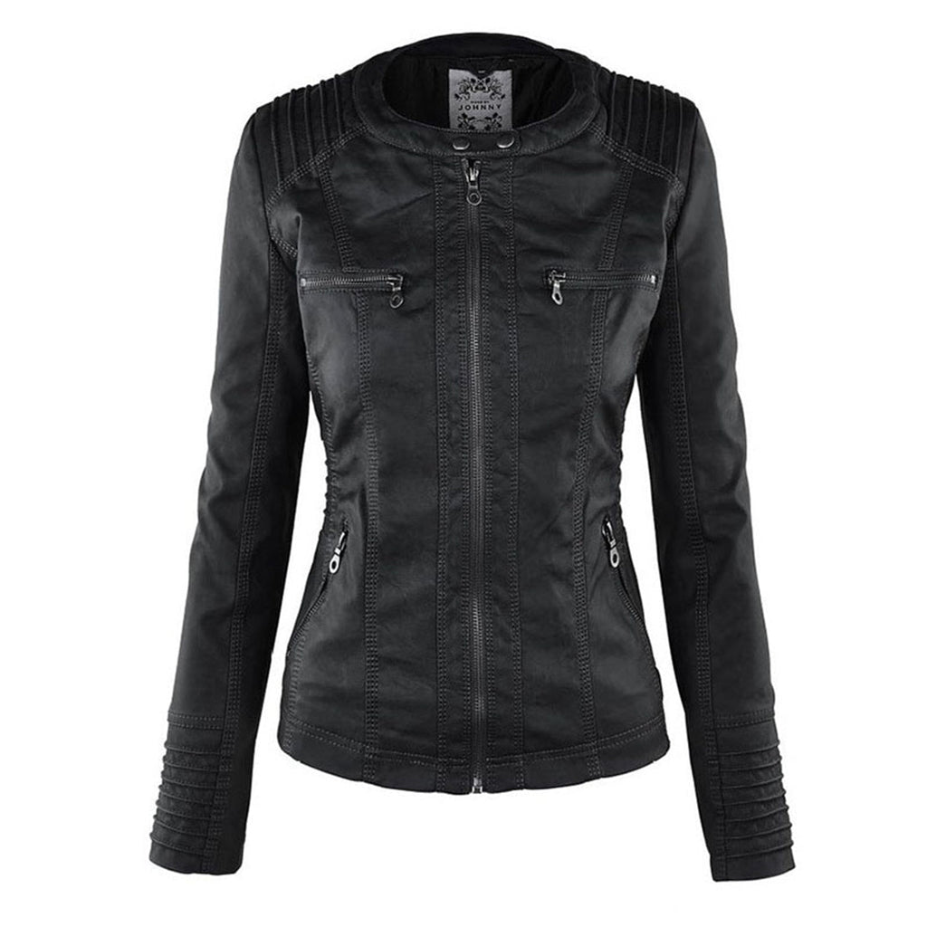 Flavia | Chaqueta de Cuero Resistente y Elegante