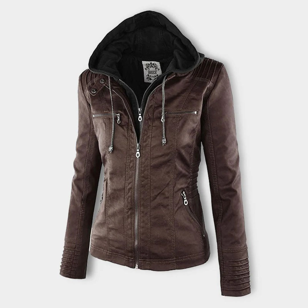 Flavia | Chaqueta de Cuero Resistente y Elegante