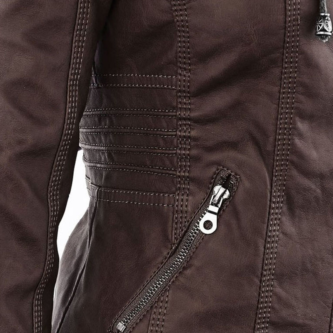 Flavia | Chaqueta de Cuero Resistente y Elegante