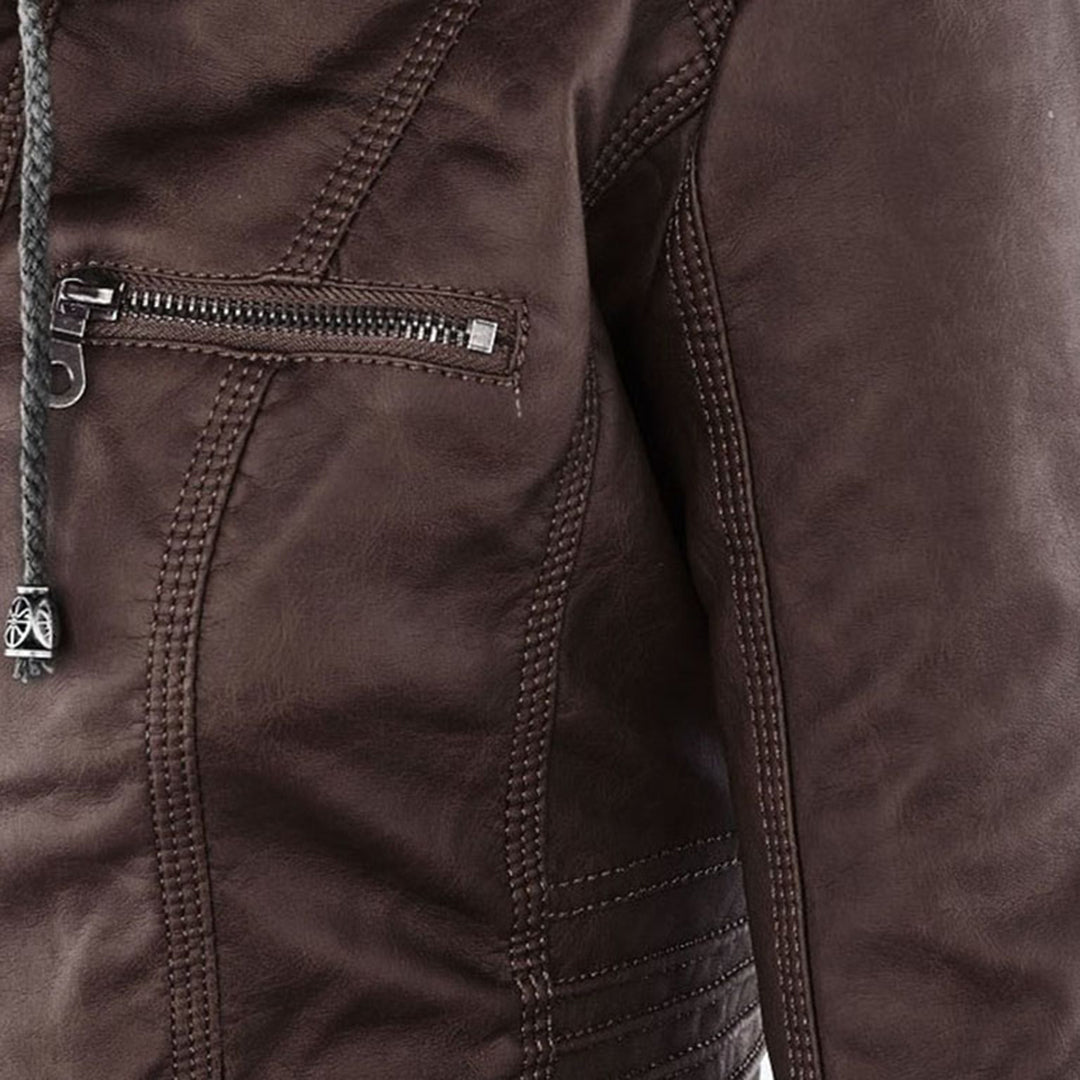 Flavia | Chaqueta de Cuero Resistente y Elegante