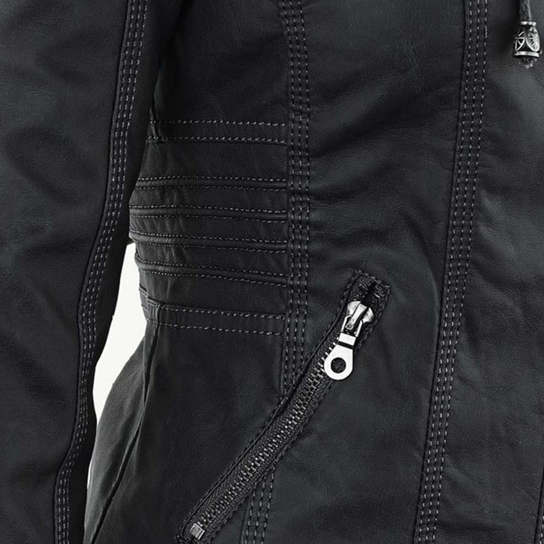Flavia | Chaqueta de Cuero Resistente y Elegante