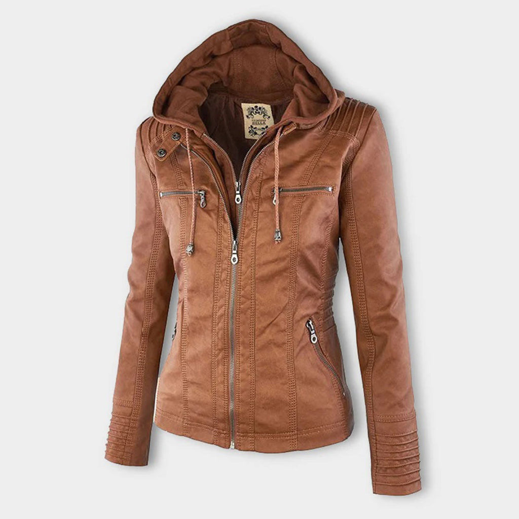 Flavia | Chaqueta de Cuero Resistente y Elegante