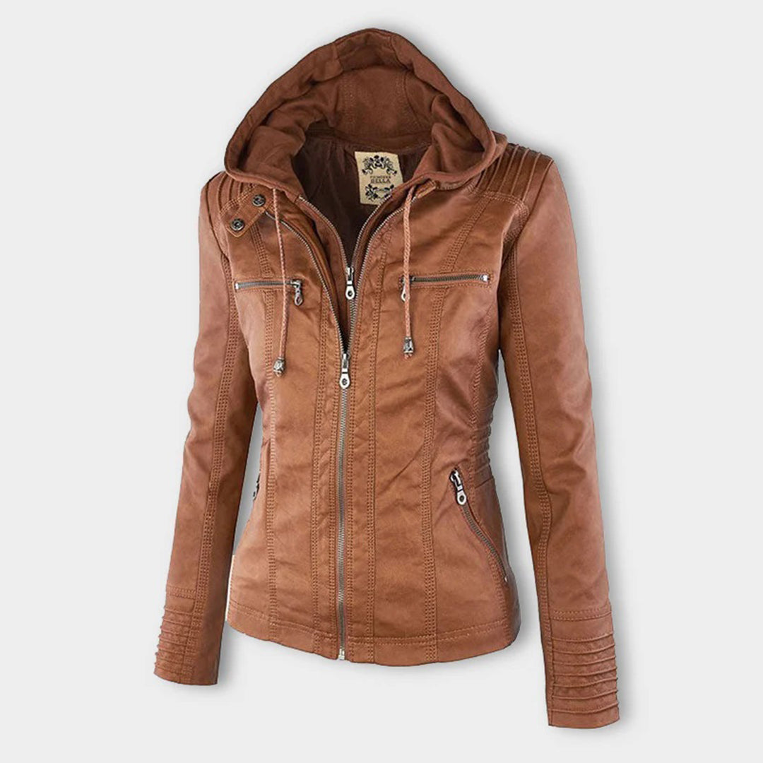 Flavia | Chaqueta de Cuero Resistente y Elegante