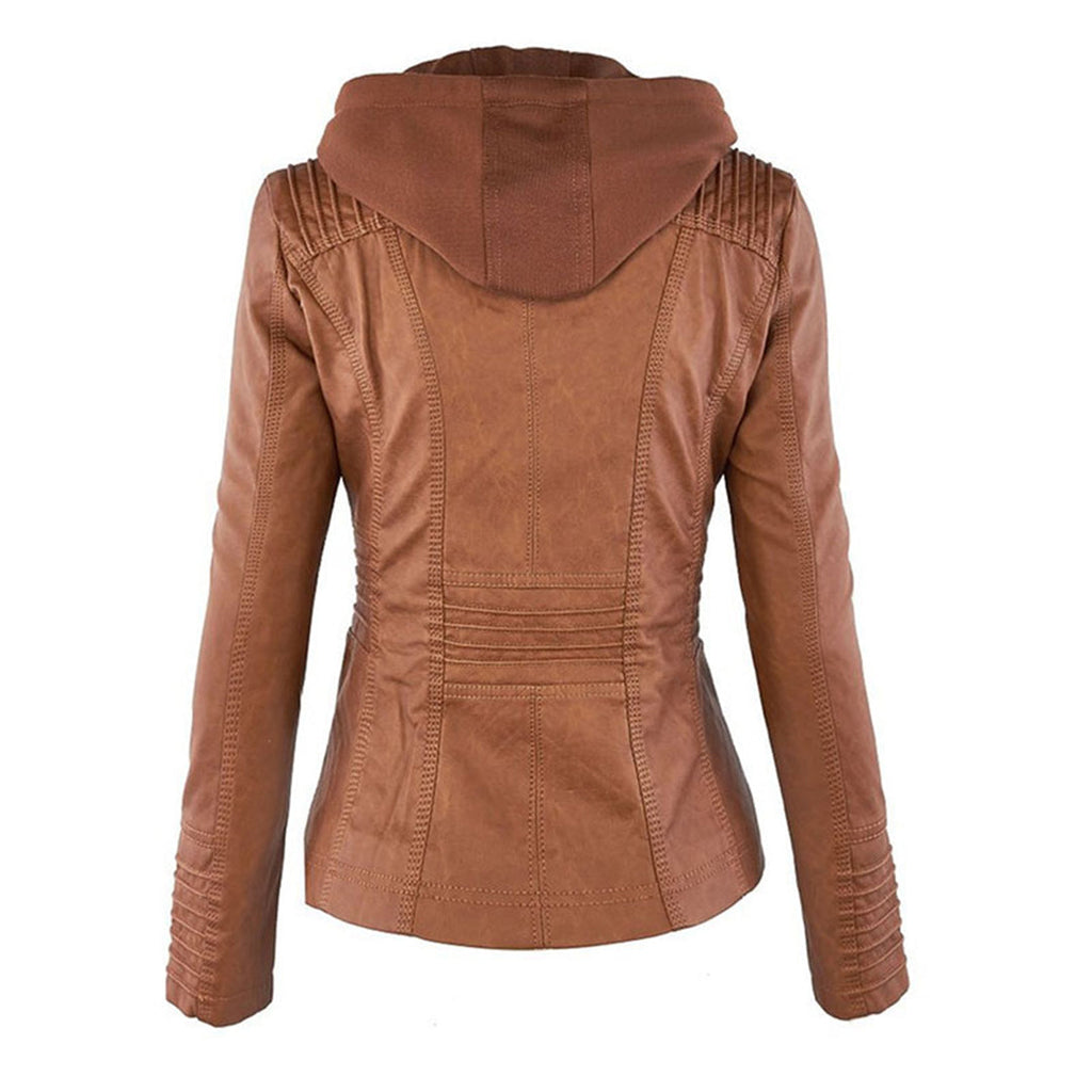 Flavia | Chaqueta de Cuero Resistente y Elegante