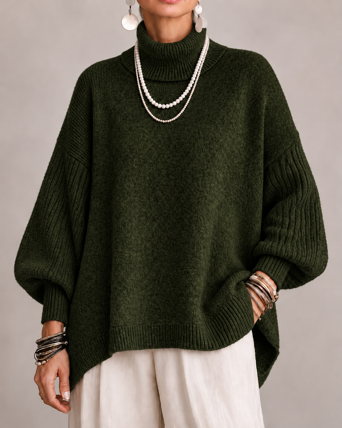 Carla jersey Verde oscuro