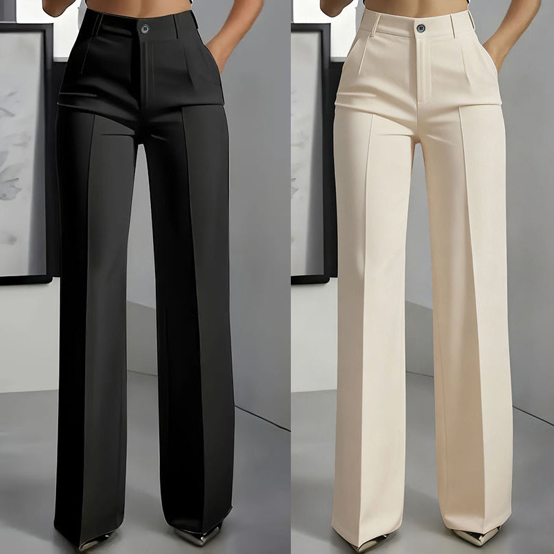 Yakelin | Pantalones de traje de tiro alto para mujer