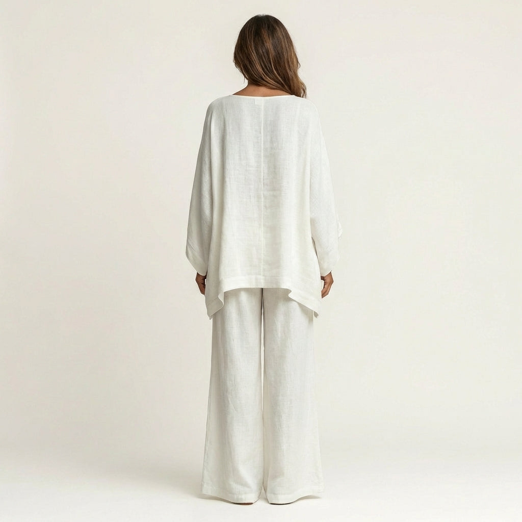 Yessica | Conjunto bohemio de mezcla de lino