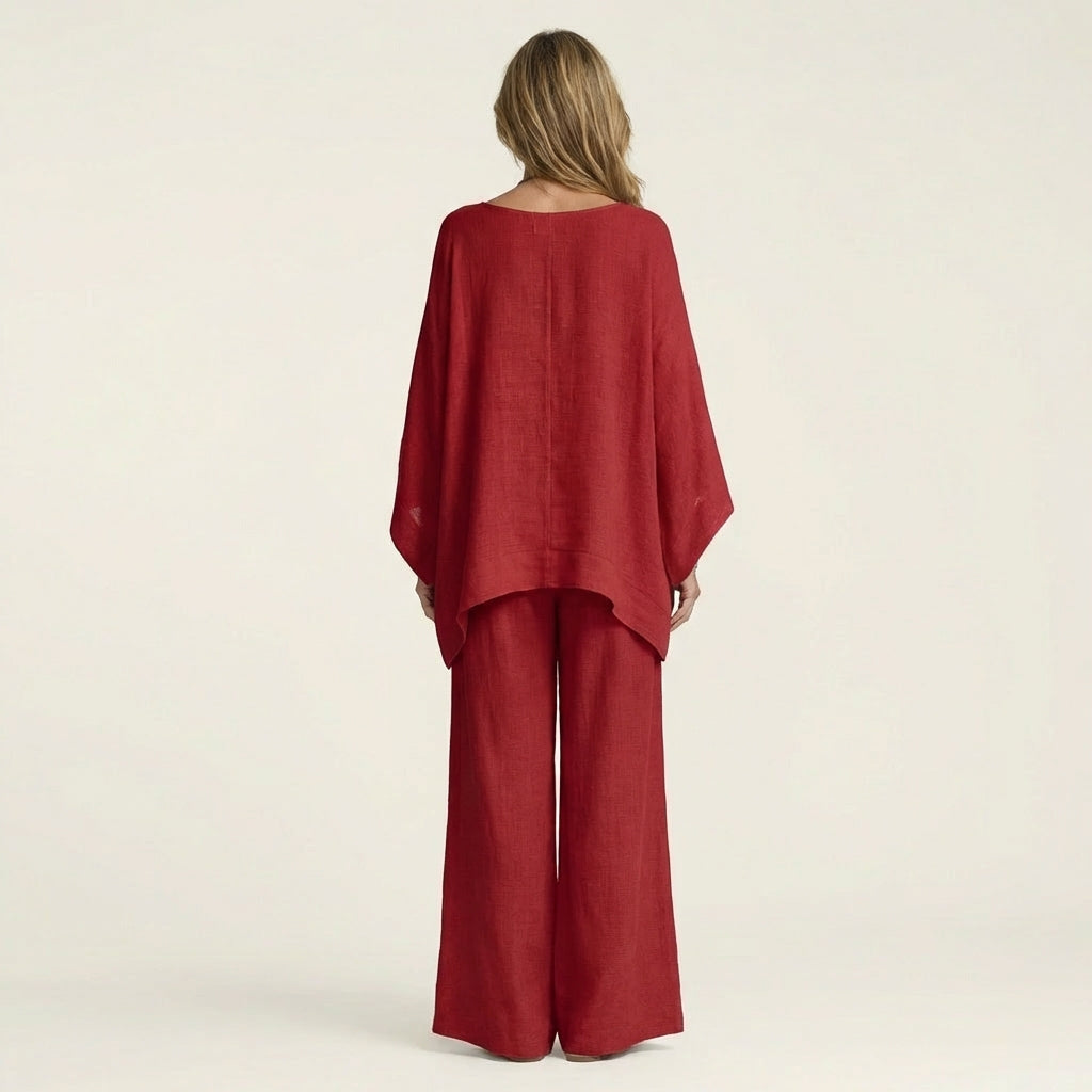 Yessica  | Conjunto bohemio de mezcla de lino
