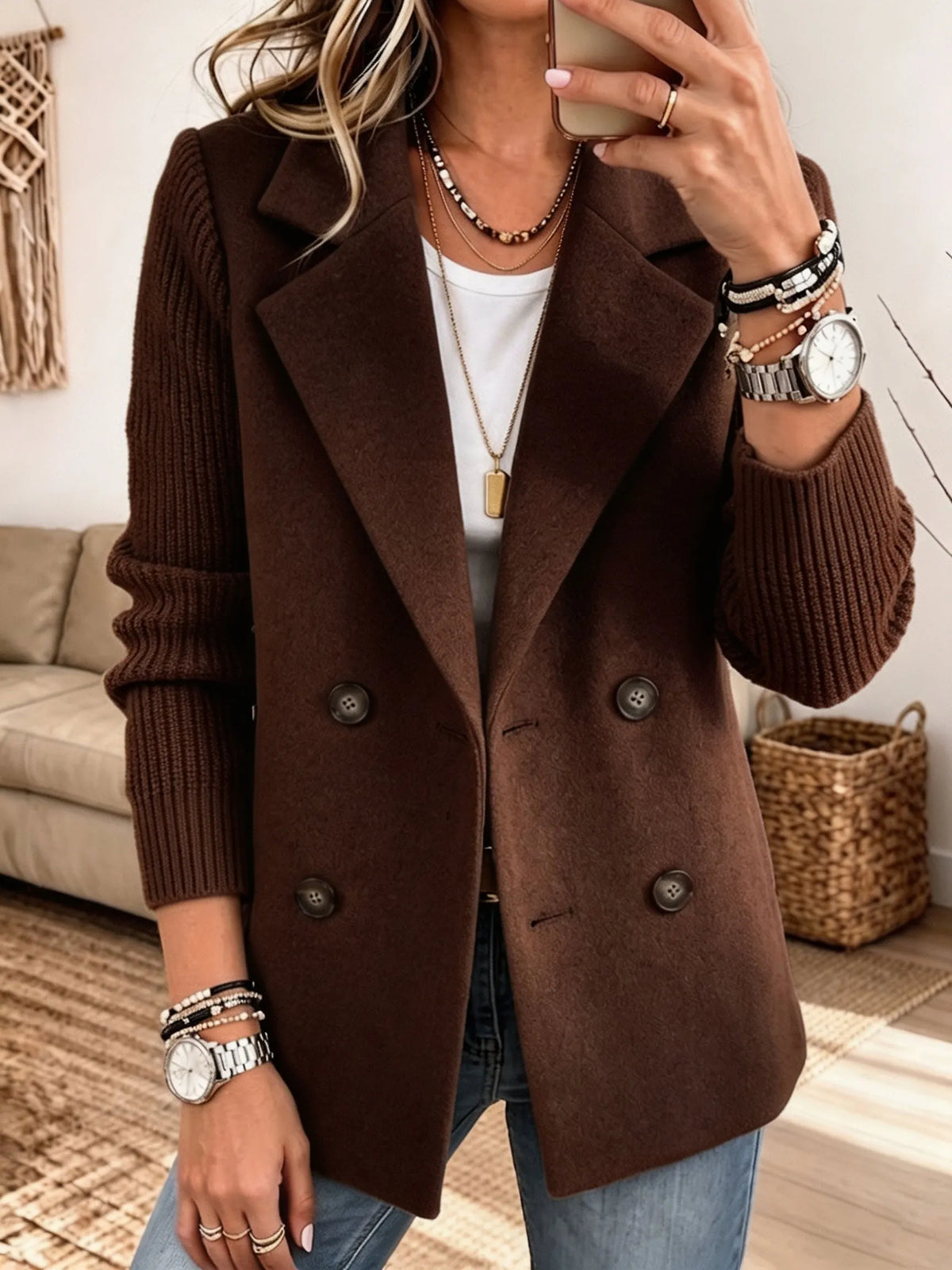Carmen blazer Marrón