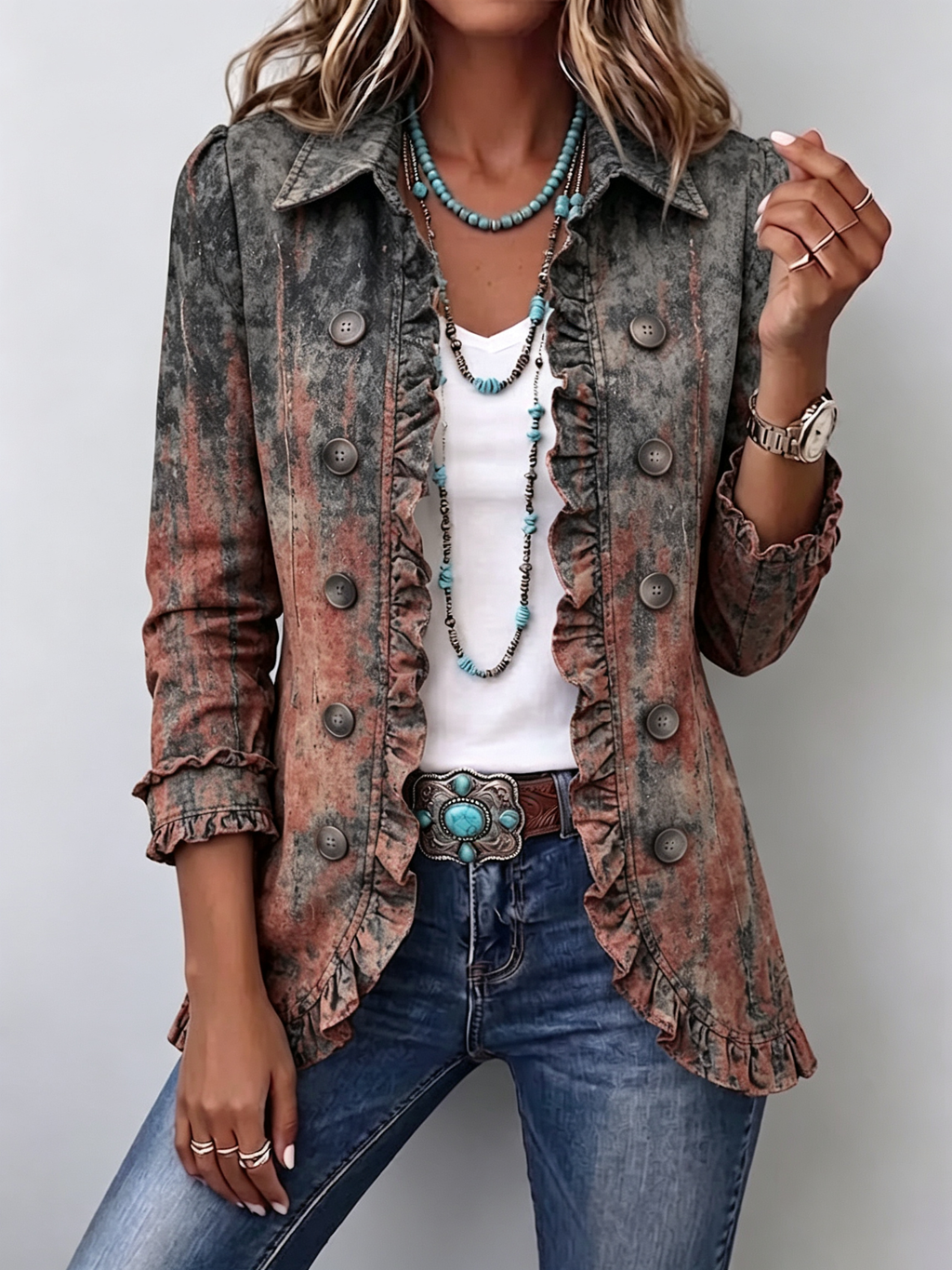 Benita | Chaqueta Degradado Texturizado