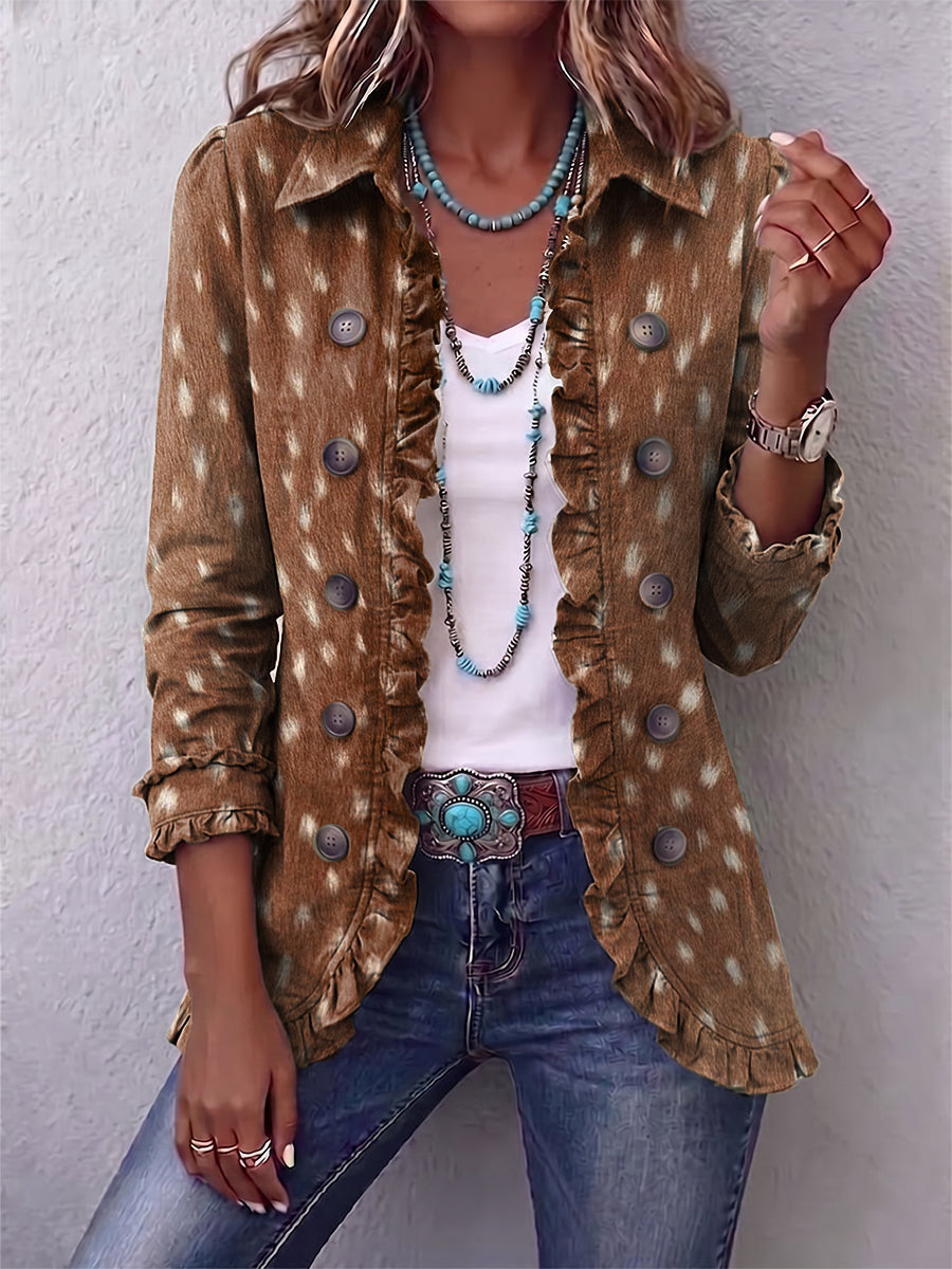 Nicolasa | Chaqueta Estampado Animal Marrón