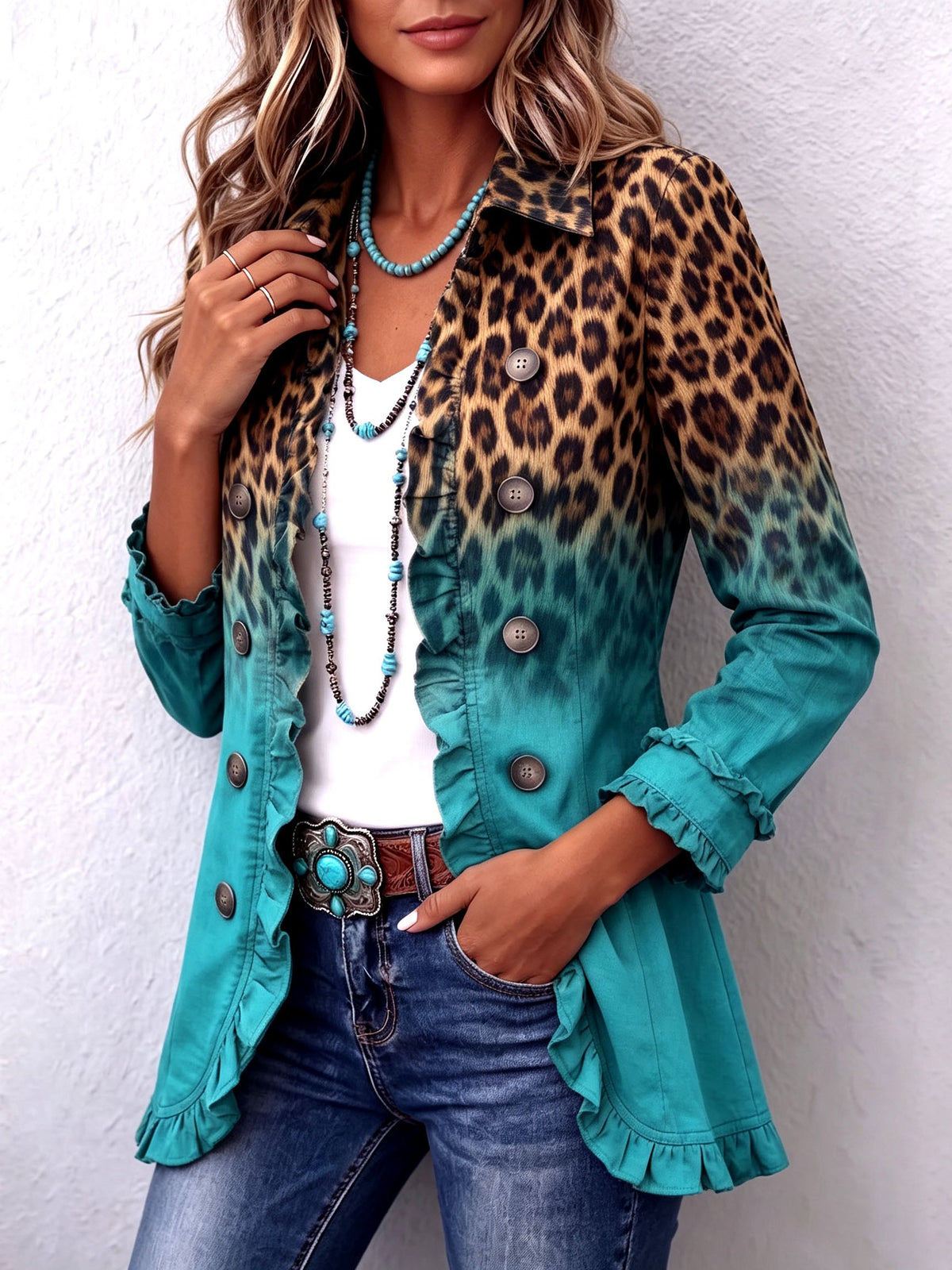 Mercedes | Blazer Leopardo Multicolor