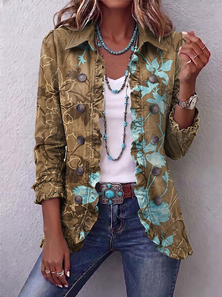 Salud | Chaqueta Floral Degradado