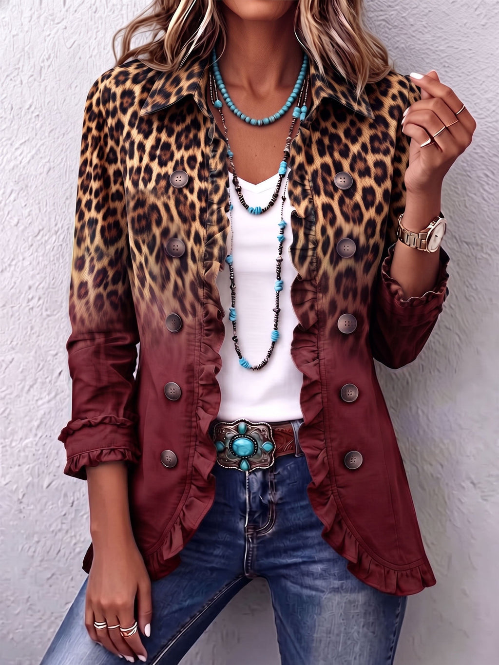 Mercedes | Blazer Leopardo Multicolor