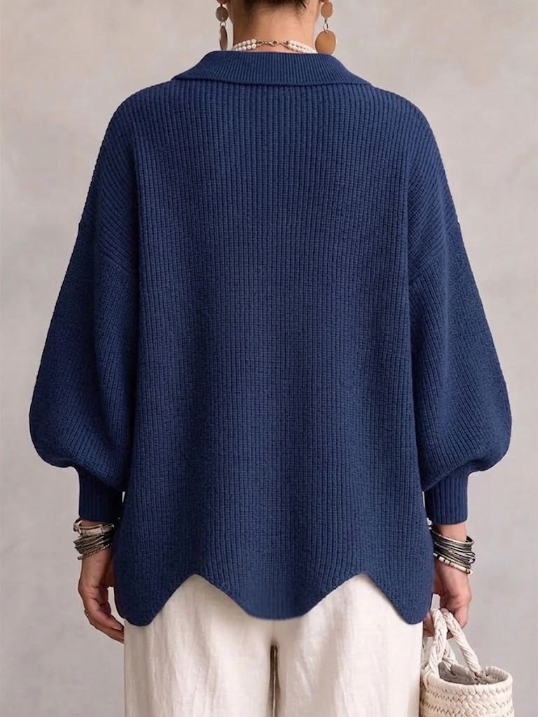 Victoire | Cárdigan oversize con botones dorados grandes