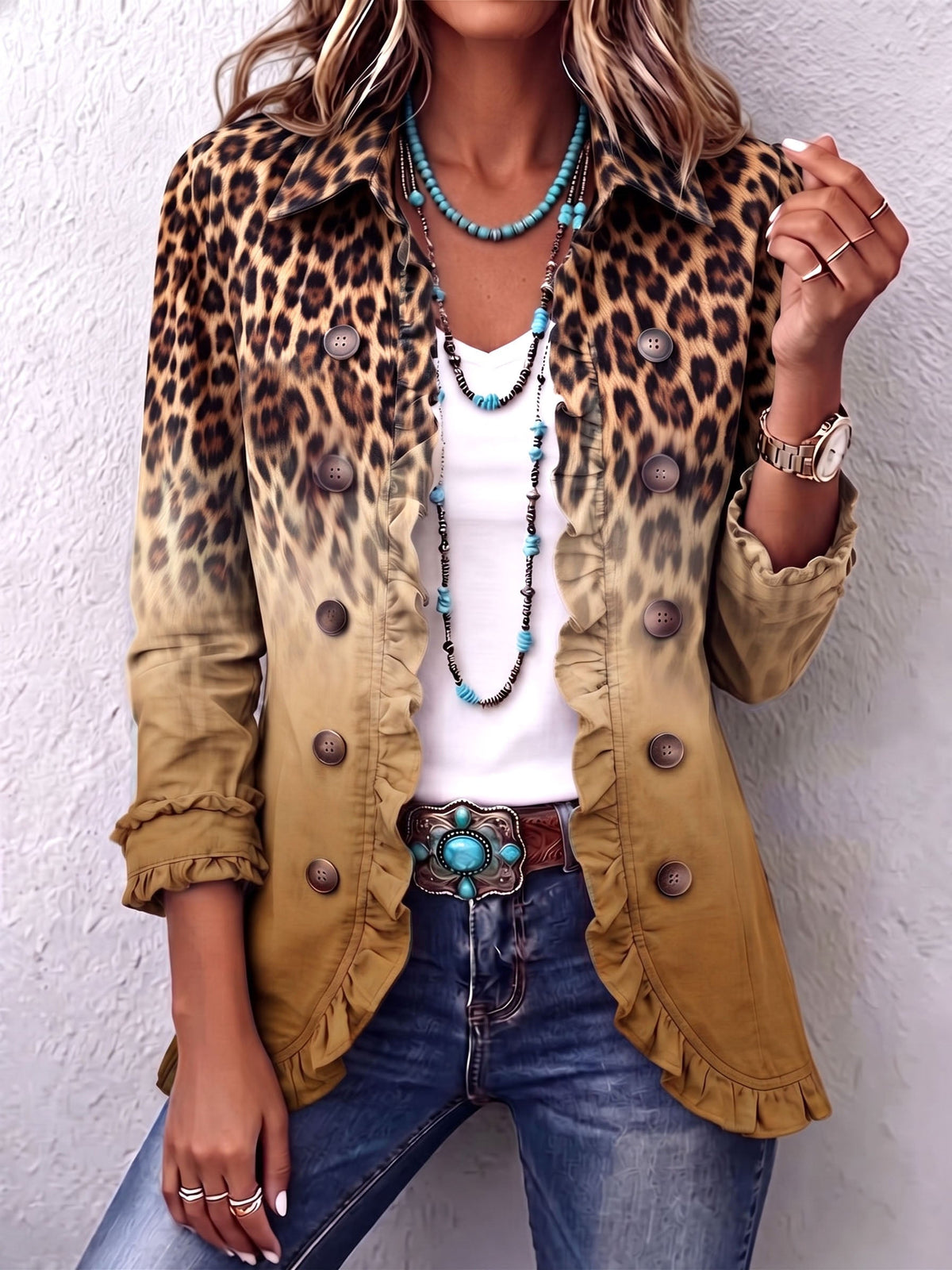 Mercedes | Blazer Leopardo Multicolor