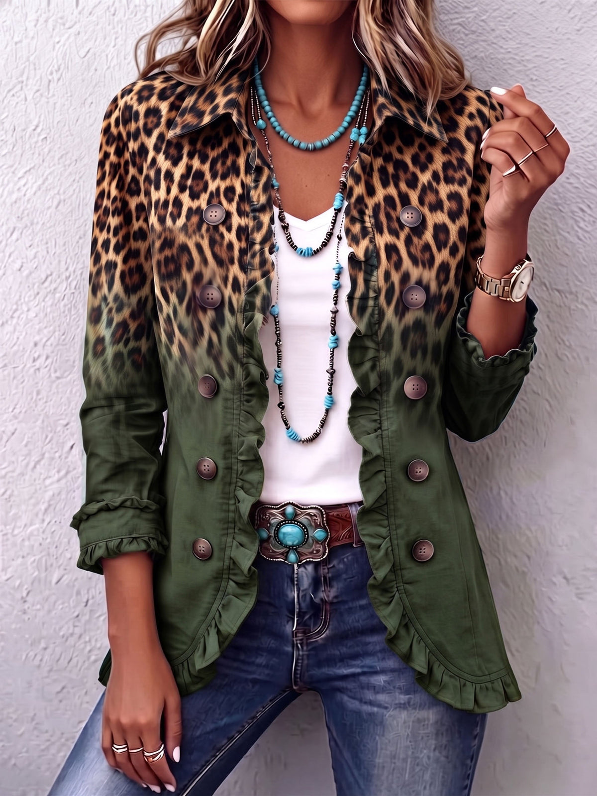 Mercedes | Blazer Leopardo Multicolor