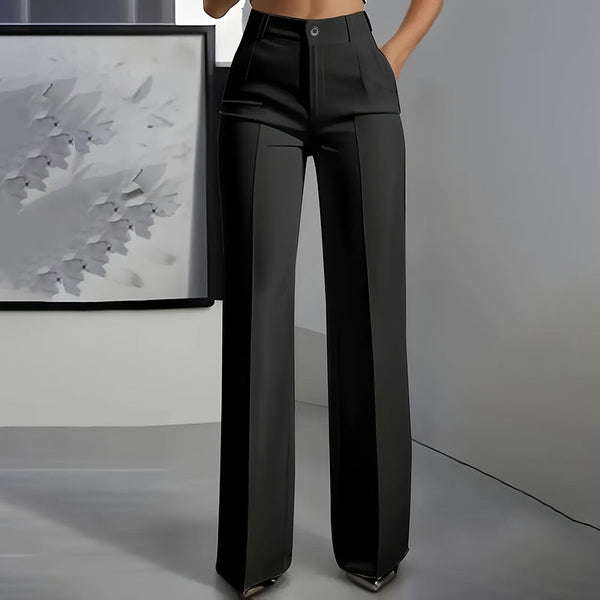Yakelin | Pantalones de traje de tiro alto para mujer