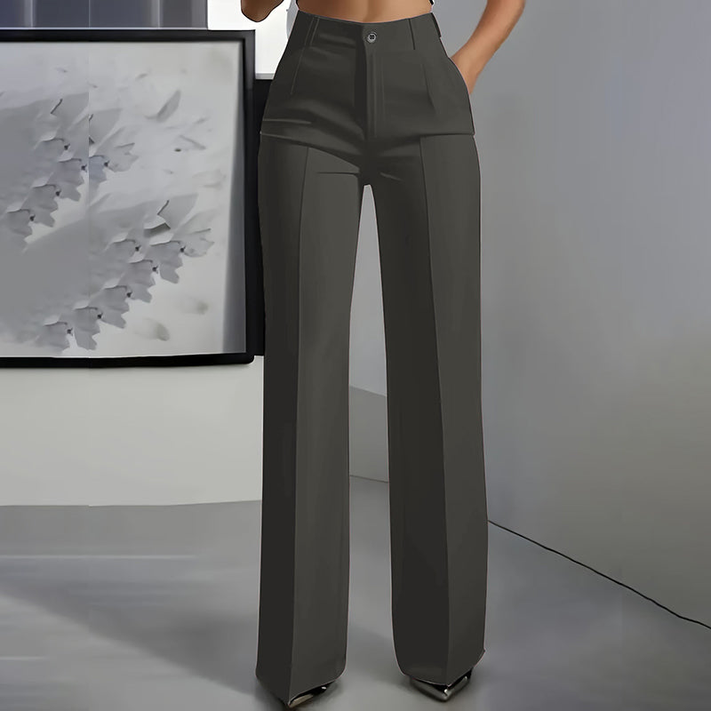 Yakelin | Pantalones de traje de tiro alto para mujer