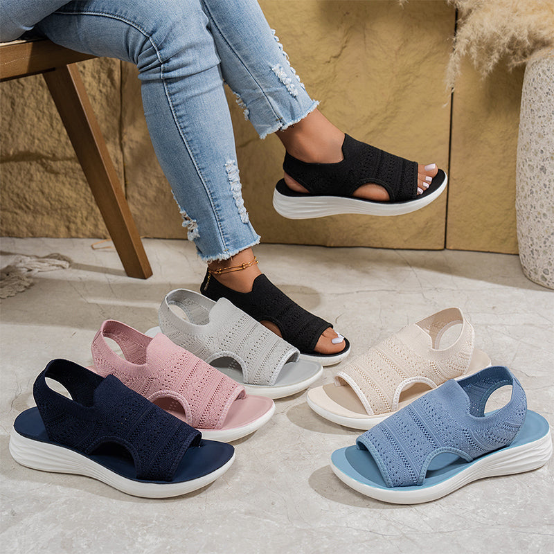 Anne | Sandalias de plataforma para mujer hechas de material transpirable