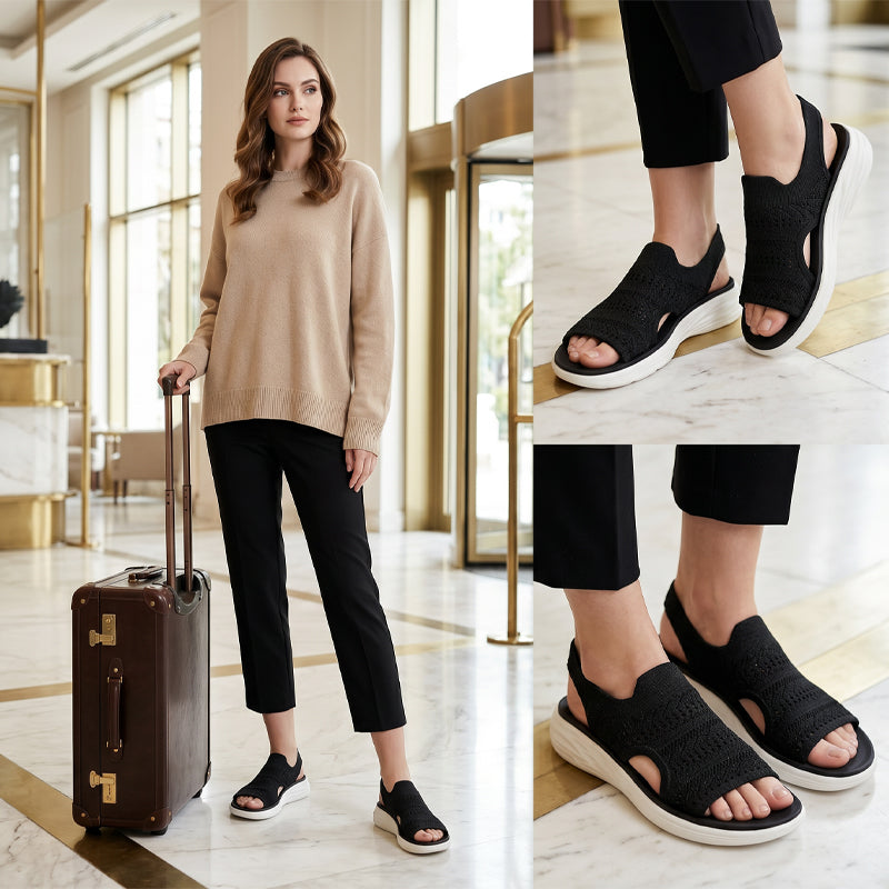 Anne | Sandalias de plataforma para mujer hechas de material transpirable