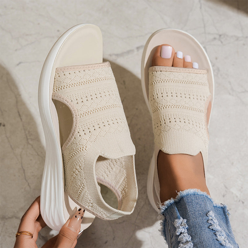 Anne | Sandalias de plataforma para mujer hechas de material transpirable