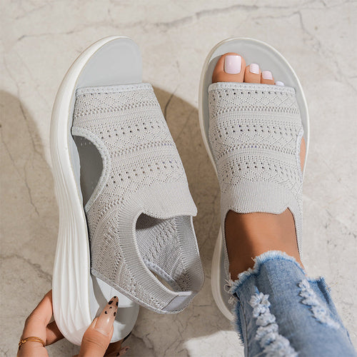 Anne | Sandalias de plataforma para mujer hechas de material transpirable