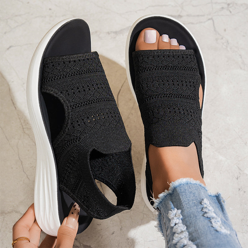 Anne | Sandalias de plataforma para mujer hechas de material transpirable