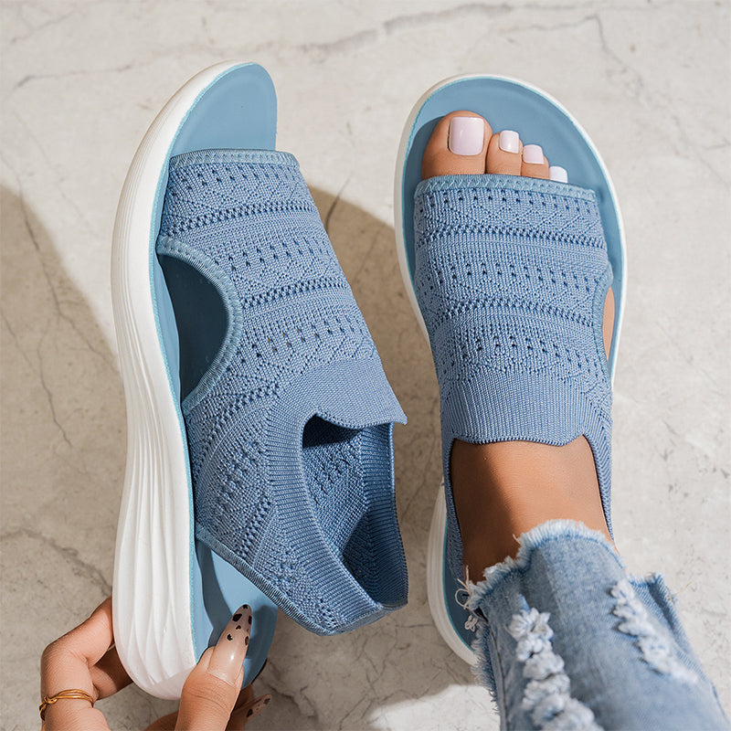 Anne | Sandalias de plataforma para mujer hechas de material transpirable