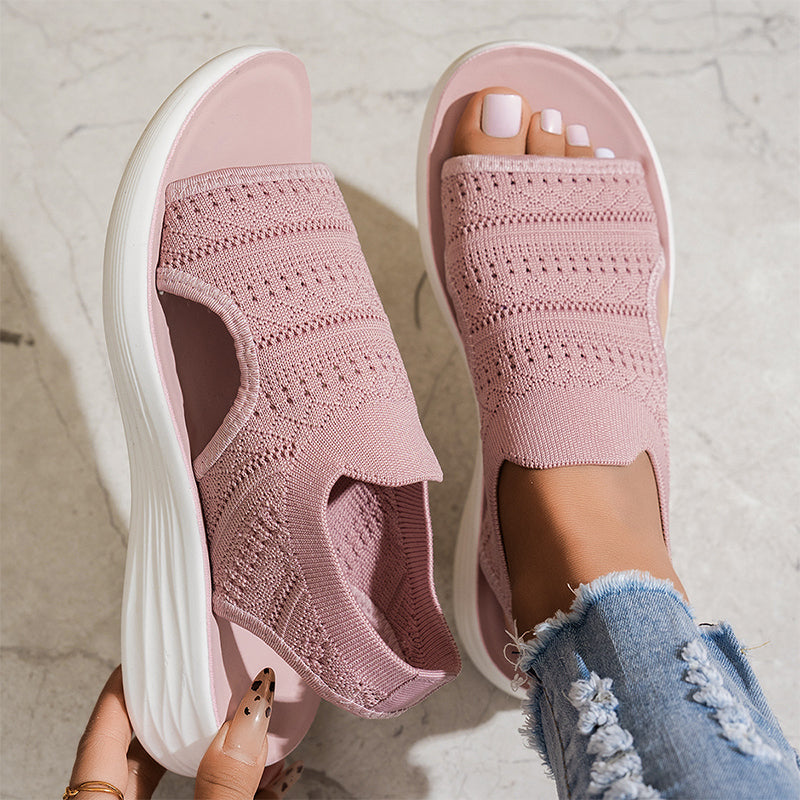 Anne | Sandalias de plataforma para mujer hechas de material transpirable