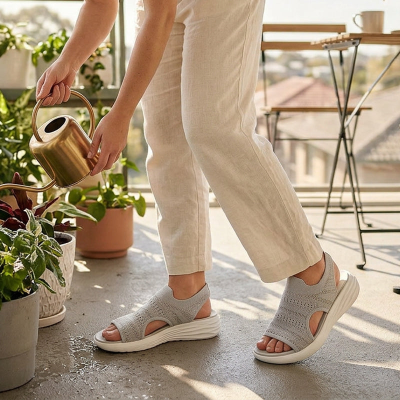 Anne | Sandalias de plataforma para mujer hechas de material transpirable