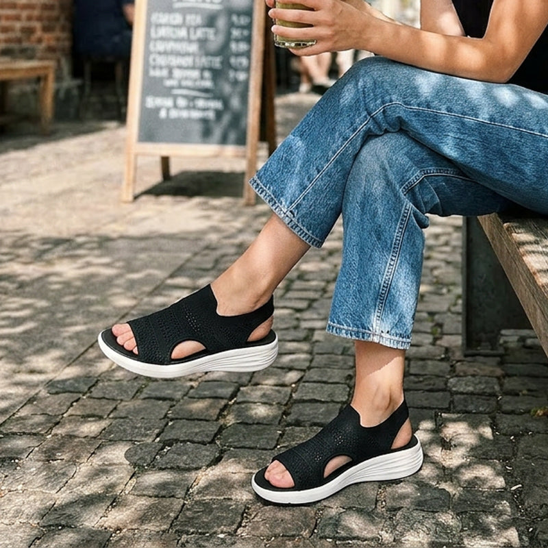 Anne | Sandalias de plataforma para mujer hechas de material transpirable